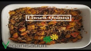 Karotten Quinoa Linsen Gericht Biologisch Gesund Vegan Kochen [upl. by Silvanus947]