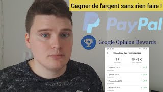 Gagner de largent sans rien faire Google opinion rewards [upl. by Ogata747]