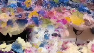 ASMR colourful jewellery ice eating asmr [upl. by Enytsuj]