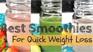 Top 3 smoothies for quick weight loss  Fat burning breakfast smoothies  Healthy breakfast ideas [upl. by Puna]