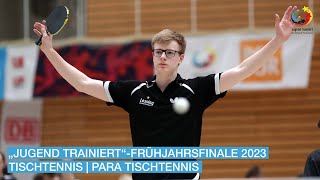 2023  Frühjahrsfinale  Tischtennis  Para Tischtennis [upl. by Micah]