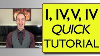 Piano Chord Progressions I  IV  V  IV Quick Tutorial [upl. by Adiana]