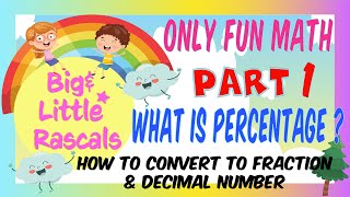 What is Percentage Part 1  Find a Percent from a Number  Calculate Percentage for Kids [upl. by Adlih]