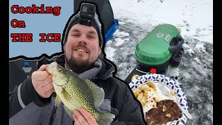 🔥 Lake Alice Ice Cookout 🎣Tips to Crappie Galore Finicky Fooler ❄️ fishinglife icefishing [upl. by Yemrej321]