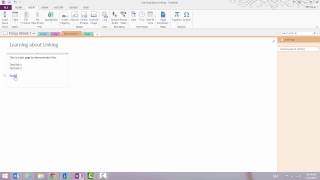 Linking to other notes using OneNote 2013 [upl. by Lanfri]