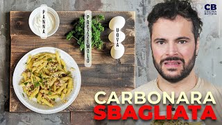 La CARBONARA SBAGLIATA  Cucina Buttata [upl. by Enyahs912]