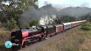 Steam Locomotive R766  The Picnic Train  Dungog Shuttle  July 2024 [upl. by Assennej]