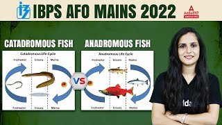 Catadromous Fish Vs Anadromous Fish  IBPS AFO Fisheries By Varsha  IBPS AFO Mains 2022 [upl. by Eseneg]