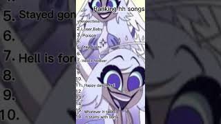 Ranking HH Songs hazbinhotel [upl. by Bald]