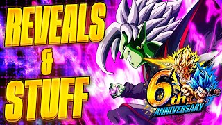 DRAGON BALL LEGENDS 6th Anniversary Part 2 REVEALS AND STUFF STREAM [upl. by Nolla]