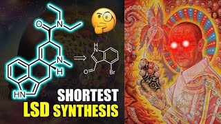 LSD Synthesis in 7 Steps Educational  Lysergic acid organic chemistry reaction mechanisms [upl. by Alithea274]