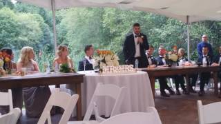 Best man officiant little brother wedding speech [upl. by Marney854]