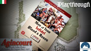 MEN OF IRON AGINCOURT Gmt games  Playthrough  ita  Winter Quartering [upl. by Clere76]