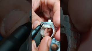 Black aqeeq 🖤💐🥰 khan ring 💍😍youtubeshort shortvideo ringstone gemsonerings jewellery gemsstone [upl. by Brothers]