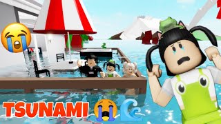 ðŸ˜¥TSUNAMI AFUNDOU A CASA DO MEU PAI NA CIDADE BROOKHAVEN ROBLOXðŸ˜­ [upl. by Sidnal]