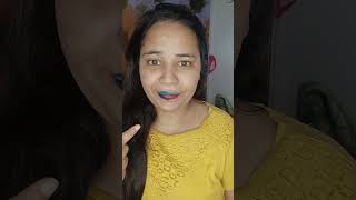 Lipstick Color Change Hack💙🖤❤️💚ytshorts makeup lipstickhacks hacks lipstick subscribe [upl. by Illib]