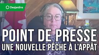 POINT DE PRESSE Diane Lebouthillier  une nouvelle pêche à l’appât [upl. by Aidroc]