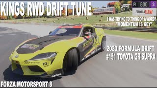 FM RWD DRIFT TUNE 2020 FORMULA DRIFT 151 TOYOTA GR SUPRA [upl. by Llereg]