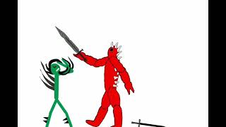 stickman tournament EP 1 Green vs titan [upl. by Amoihc]