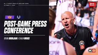 Kings vs 36ers Brian Goorjian and Shaun Bruce postgame press conference [upl. by Landahl857]