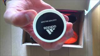 Unboxing Adidas AdiZero F50 Orange Leder TRX FG [upl. by Eisse]