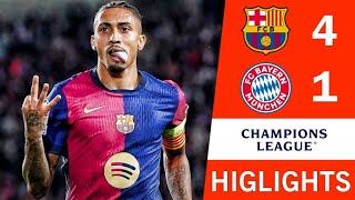 🔴 Barcelona vs Bayern Munich 41 Resumen y Goles  UEFA Champions League 202425 [upl. by Okun]