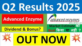 ADVANCED ENZYME Q2 results 2025  ADVANCED ENZYME results today  ADVANCED ENZYME Share News today [upl. by Killam]