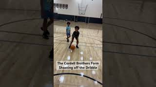 The Cordell Brothers Form Shooting off the Dribble basketball ballisllife basketballdrills aau [upl. by Rramo]