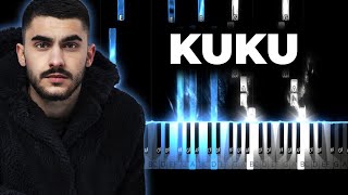 BUTRINT IMERI  KUKU karaoke instrumental piano cover lyrics [upl. by Beata339]