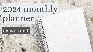 Planner Review Plum Paper Monthly Planner with Plenty of Notes Pages [upl. by Fawne]