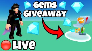 🔴LIVE GIVING AWAY GEMS  10B GEMS GIVEAWAY  ROBLOX Pet Simulator X [upl. by Hacker]