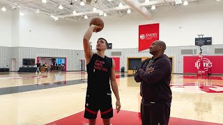 NBA sharpshooter Bogdan Bogdanovic teaches quickrelease shooting technique [upl. by Zetnom]