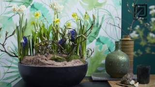 Spring bulb flower arrangement Bloomtube Floral Inspiration How to make tutorial [upl. by Lindahl]