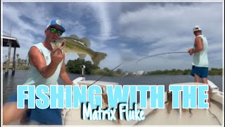 DockSide TV Fishing the Matrix Fluke for Bass [upl. by Mame]