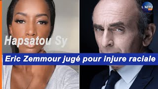 Hapsatou Sy vs Eric Zemmour jugé pour injure raciale [upl. by Glass127]