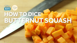 Knife Skills How to Prepare Peel and Cut Butternut Squash [upl. by Nwahsram]