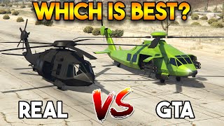 GTA 5 ONLINE ANNIHILATOR STEALTH VS REAL UH60 BLACK HAWK quot WHICH IS BEST [upl. by Nitas]