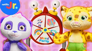 Word Party Toy Play Math Songs for Kids 🎶 Netflix Jr [upl. by Derayne]