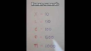 Roman numbers 1 to 1000 trending viralvideo ytshorts mostdemanded shorts maths motivational [upl. by Debra]