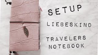 Setup Liebeskind Travelers Notebook  deutsch  filolove [upl. by Kilmarx627]