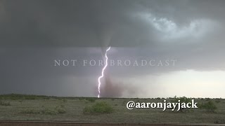 RARE TORNADO ANTICYCLONIC Gorgeous amp EXPLOSION Big Spring TX 05222016 [upl. by Vocaay]