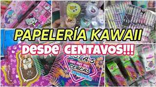 DESDE 🤑040 CENTAVOS🤯INCREÍBLES PRECIOS DE PAPELERÍA EN CENTRO CDMX  Papelería Kawaii dónde surtir [upl. by Etnaed]