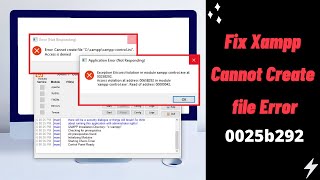 How To Fix XAMPP Cannot Create File xamppcontrolini Access Is Denied Error [upl. by Mair]