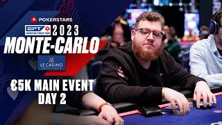 EPT MonteCarlo 2023 €5300 Main Event Day 2 Livestream ♠️ PokerStars [upl. by Milon]