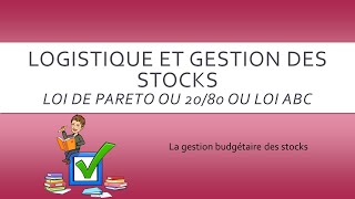 Logistique et gestion des stocks [upl. by Olette]