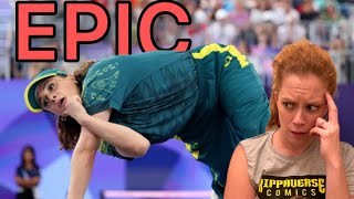 Raygun Olympic Break Dance Yikes SimpCast with Chrissie Mayr Angela Belcamino Keanu Thompson [upl. by Taima]