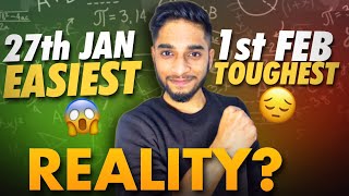 JEE Mains 2024  27 January vs 1 February🔥 Last week strategy💯 iit jee [upl. by Waneta]