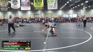 High School 9th  10th Grade 120 Mitchell Mesenbrink Askren Wrestling Academy Vs Dawson Goodwin [upl. by Kippy]