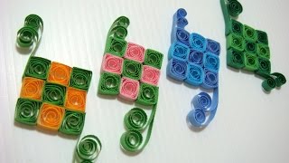 How to make a quilling ketupat [upl. by Cnut902]