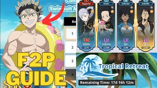 F2P Tropical Retreat Guide Black Clover Mobile [upl. by Eichman]